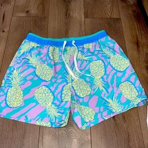 Chubbies swim trunks with pineapples